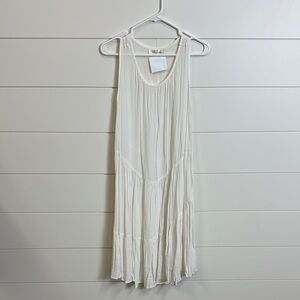 Cute gauze white dress for under tops and blazers